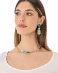 Girocollo metallo con inserti in vetro Mya Accessories 1