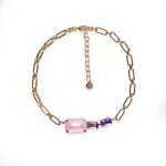 Girocollo metallo con inserti in vetro Mya Accessories 1