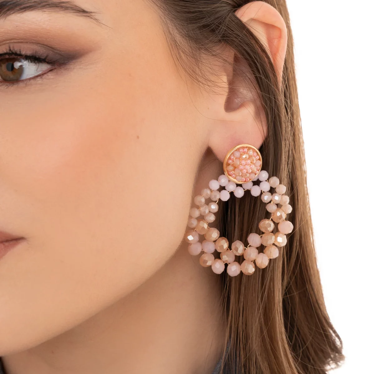 Orecchini in ottone con cristalli Mya Accessories 2 Orecchini in ottone con cristalli Mya Accessories 2