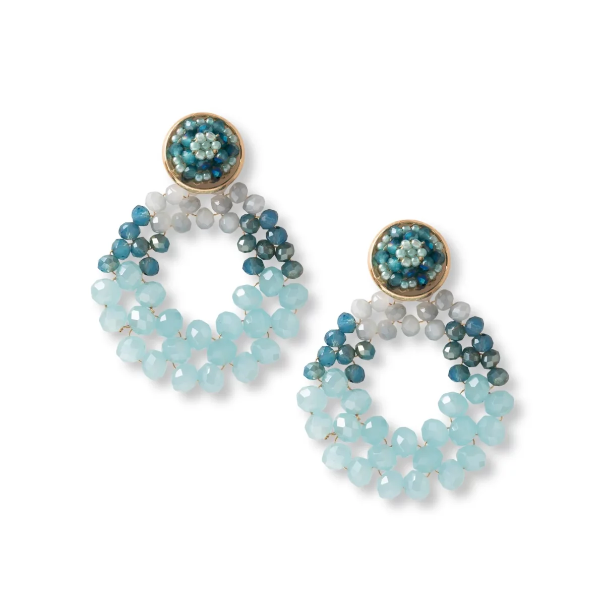 Orecchini in ottone con cristalli Mya Accessories Orecchini in ottone con cristalli Mya Accessories