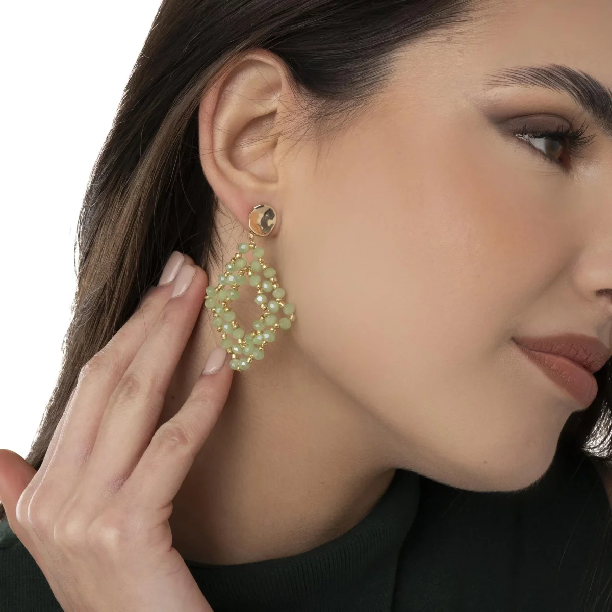 Orecchini in ottone con microcristalli Mya Accessories 0 Orecchini in ottone con microcristalli Mya Accessories 0