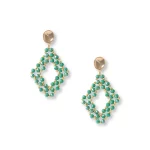 Orecchini in ottone con microcristalli Mya Accessories 1