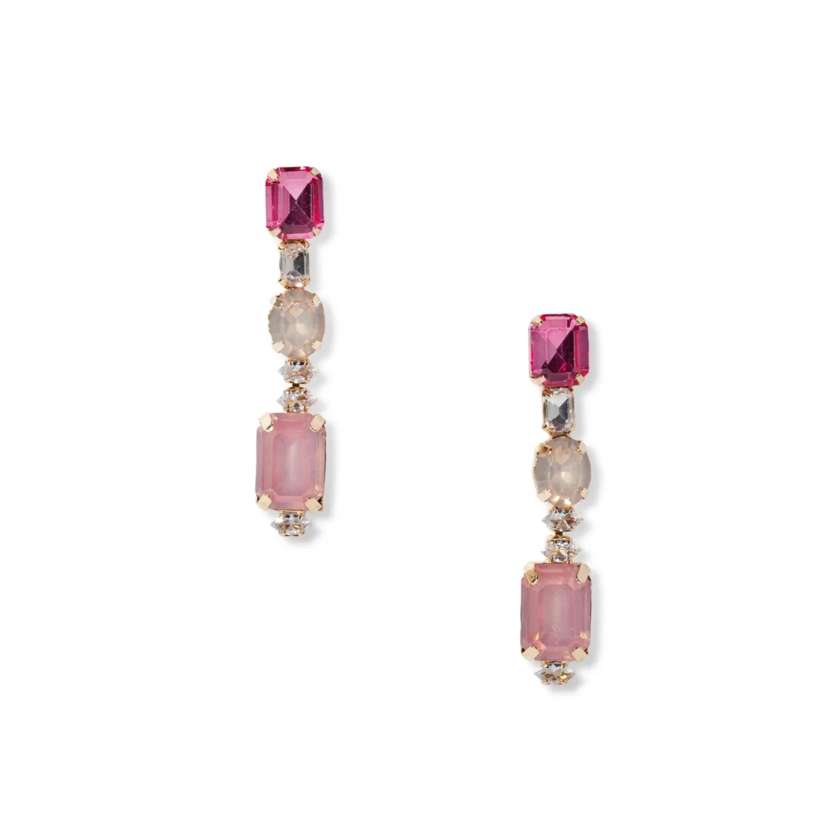 Ottaviani orecchini donna in acciaio con pietre colorate pendenti in offerta online