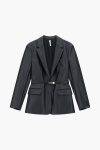 Blazer in ecopelle con cinta Imperial