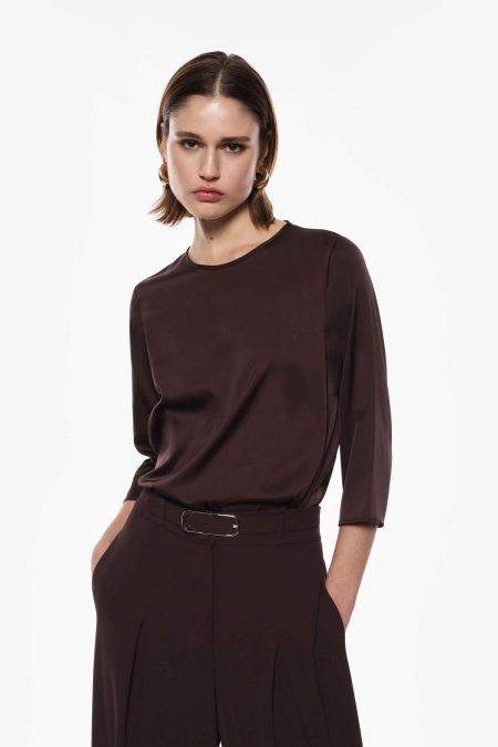 Blusa scollo rotondo maniche Imperial 0