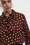 Camicia a pois con fiocco Dixie