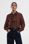 Camicia a pois con fiocco Dixie