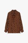 Camicia a pois con fiocco Dixie