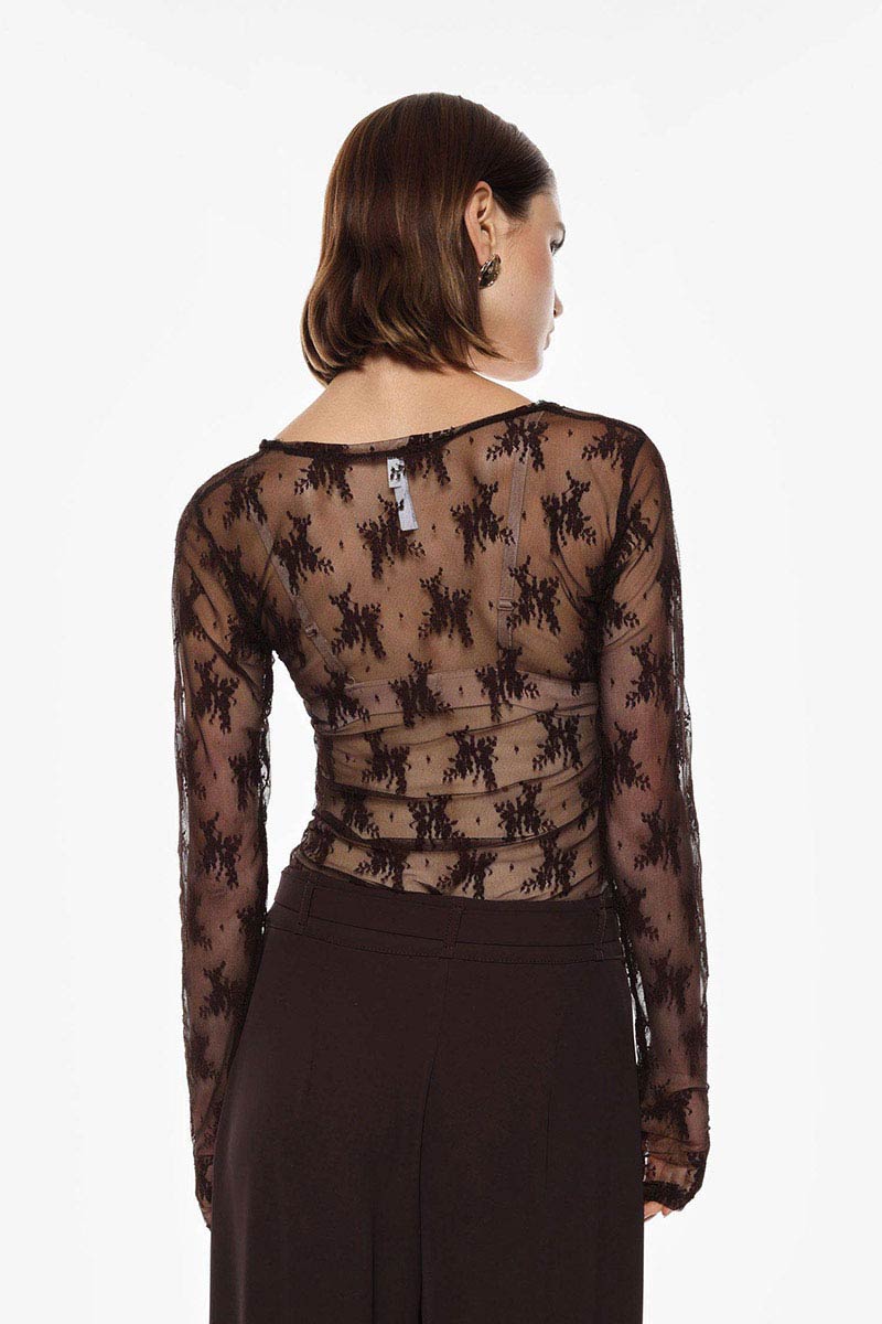Maglia in pizzo trasparente Imperial 0 Maglia in pizzo trasparente Imperial 0