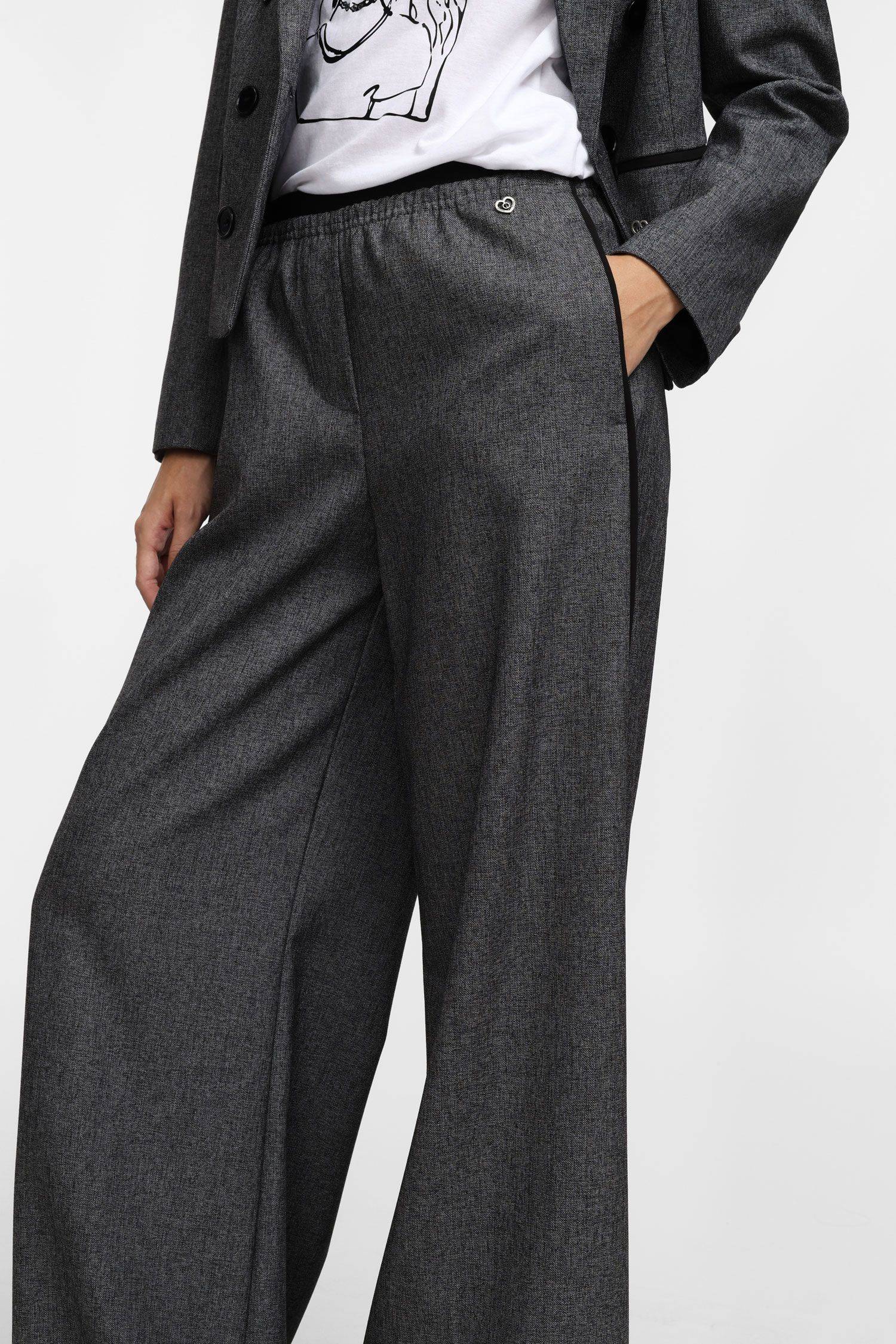 Pantaloni a gamba larga con elastico Please 1 Pantaloni a gamba larga con elastico Please 1