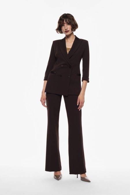 Pantaloni flare con dettagli satinati Imperial 0