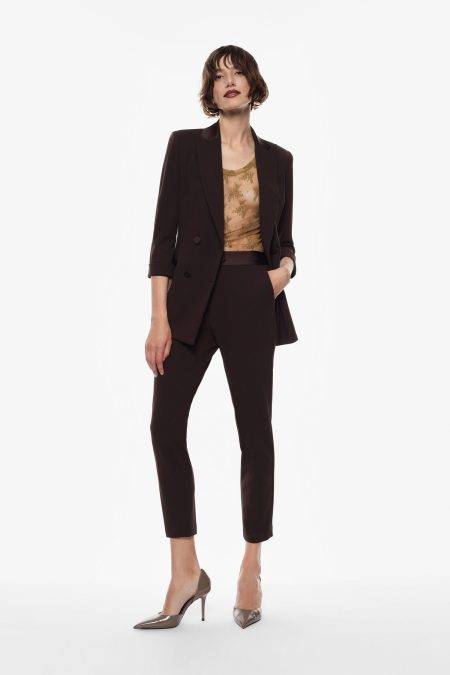Pantaloni gamba dritta con inserti in raso Imperial 8