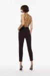 Pantaloni gamba dritta con inserti in raso Imperial 8