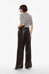 Pantaloni in ecopelle con cuciture Imperial
