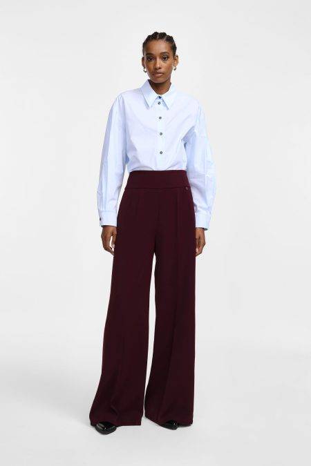 Pantaloni palazzo a vita alta Please 0