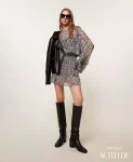 Abito corto in voile animalier Twinset Actitude 0