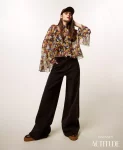 Blusa con balze in fantasia Twinset Actitude 0