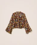 Blusa con balze in fantasia Twinset Actitude 0