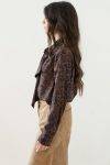 Camicia animalier con fiocco Diana Gallesi (2)