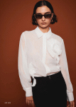 Camicia con applicazioni rose Milva.Mi