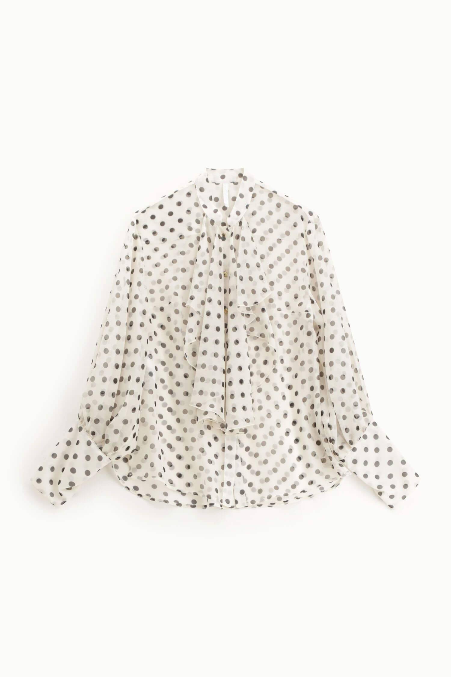 Camicia con stampa pois e fiocco Imperial 2 Camicia con stampa pois e fiocco Imperial 2