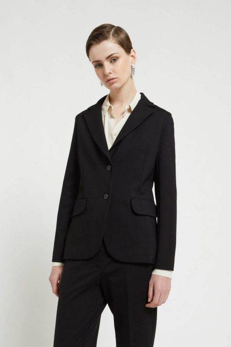 Giacca monopetto fittata in stretch Ottod'Ame 0