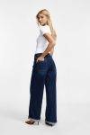 Jeans a gamba larga con risvolto Please