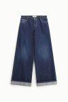 Jeans a gamba larga con risvolto Please
