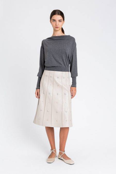 Maglia con applicazioni manica Twinset Actitude