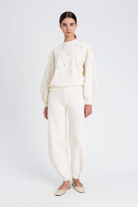 Maglia con gioielli cuciti Twinset Actitude
