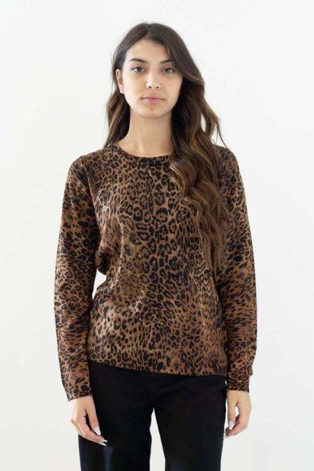 Maglia in fantasia animalier Diana Gallesi (1)