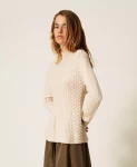 Maglia lupetto a trecce Twinset Actitude 0