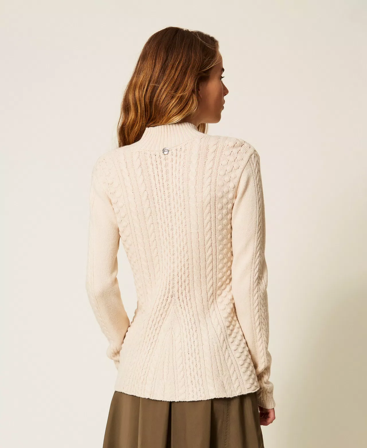 Maglia lupetto a trecce Twinset Actitude 1 Maglia lupetto a trecce Twinset Actitude 1