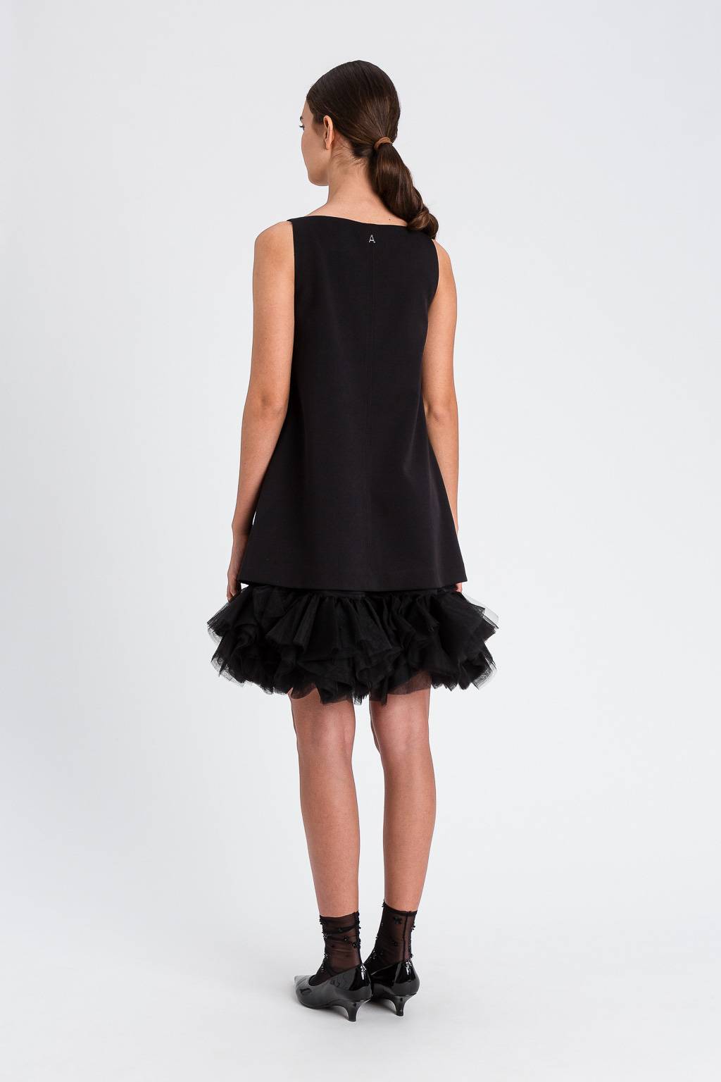 Mini abito con tulle Twinset Actitude 0 Mini abito con tulle Twinset Actitude 0