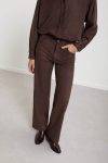 Pantalone dritto full leg con effetto suede Ottod’Ame
