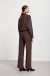 Pantalone dritto full leg con effetto suede Ottod’Ame