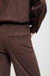 Pantalone dritto full leg con effetto suede Ottod’Ame