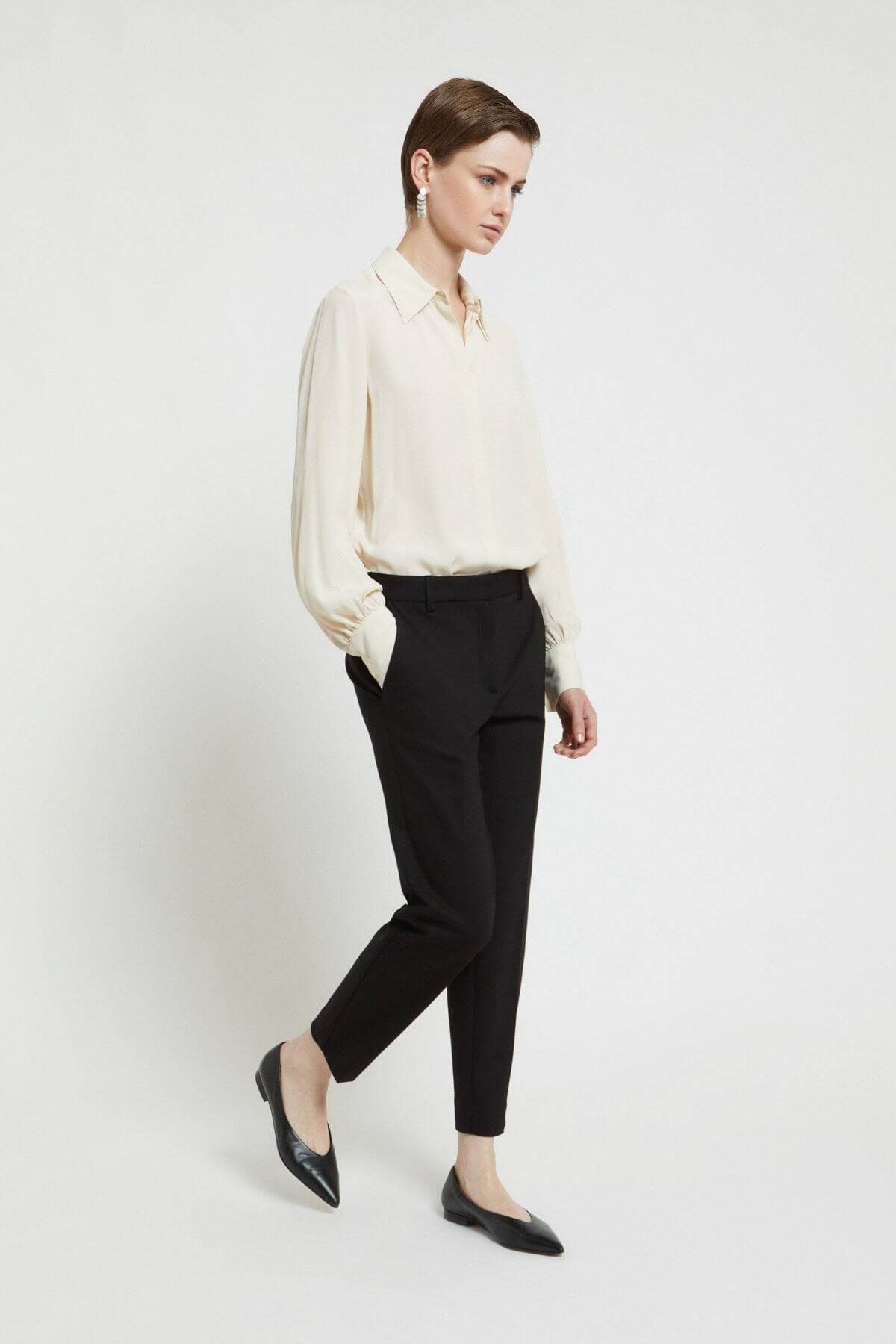 Pantaloni alla caviglia slim fit con tasche Ottod’Ame 0 Pantaloni alla caviglia slim fit con tasche Ottod'Ame 0