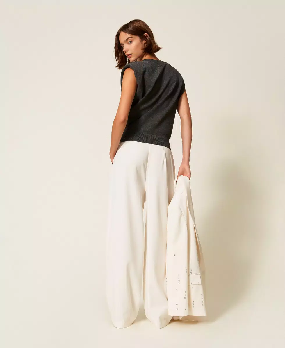 Pantaloni balloon punto milano Twinset Actitude 1 Pantaloni balloon punto milano Twinset Actitude 1