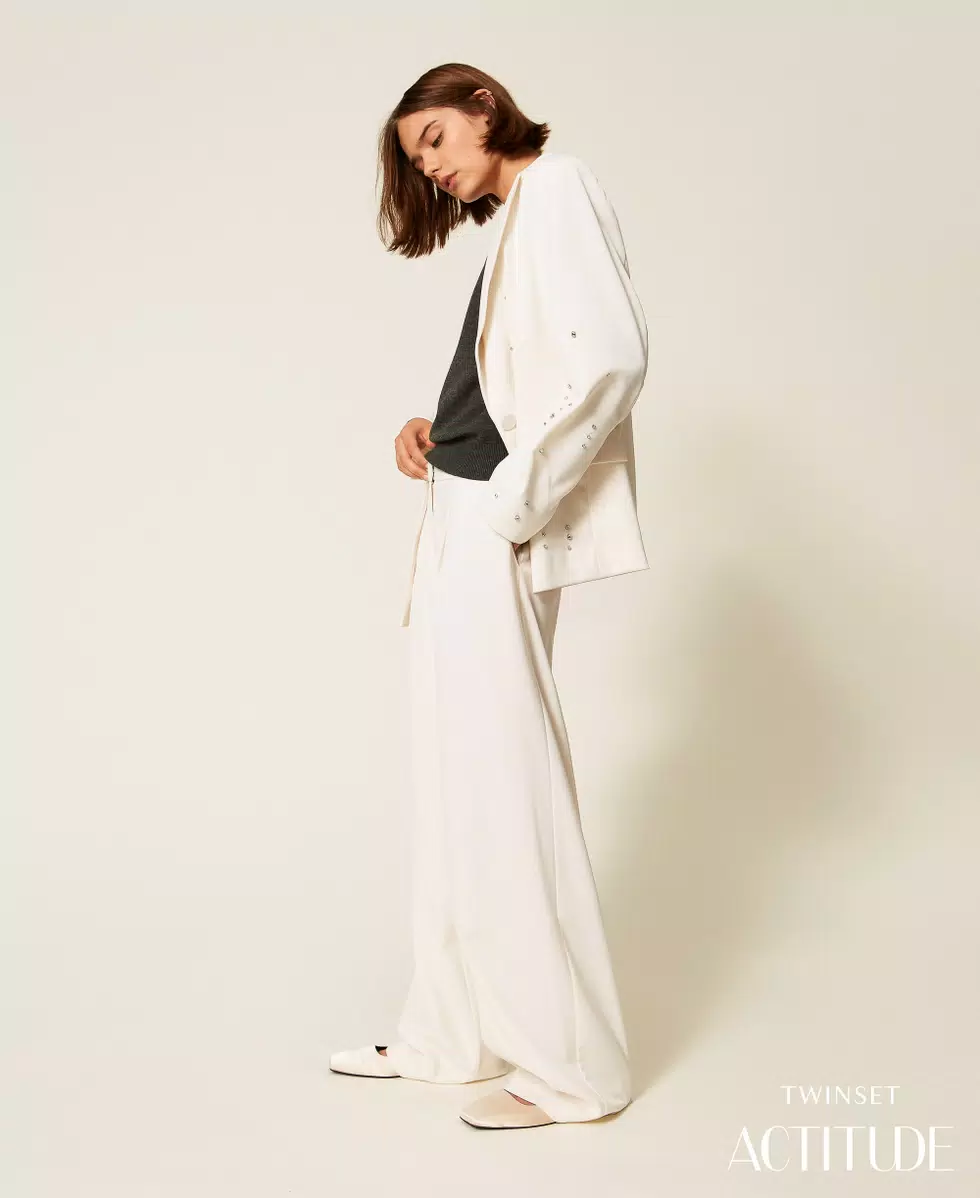 Pantaloni balloon punto milano Twinset Actitude Pantaloni balloon punto milano Twinset Actitude