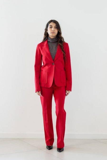 Pantaloni in Punto Milano flare Diana Gallesi (1)
