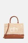 Shopper in eco pelliccia effetto teddy Twinset 3