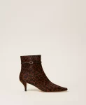 Tronchetto in cavallino con stampa animalier Twinset 0