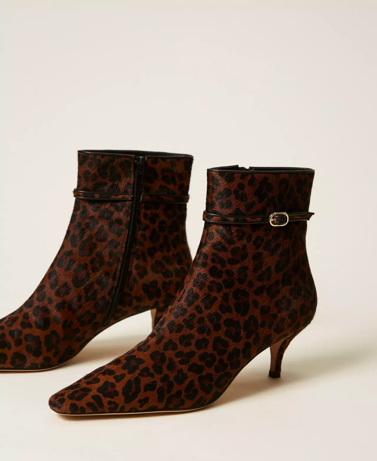 Tronchetto in cavallino con stampa animalier Twinset 2 Tronchetto in cavallino con stampa animalier Twinset 2
