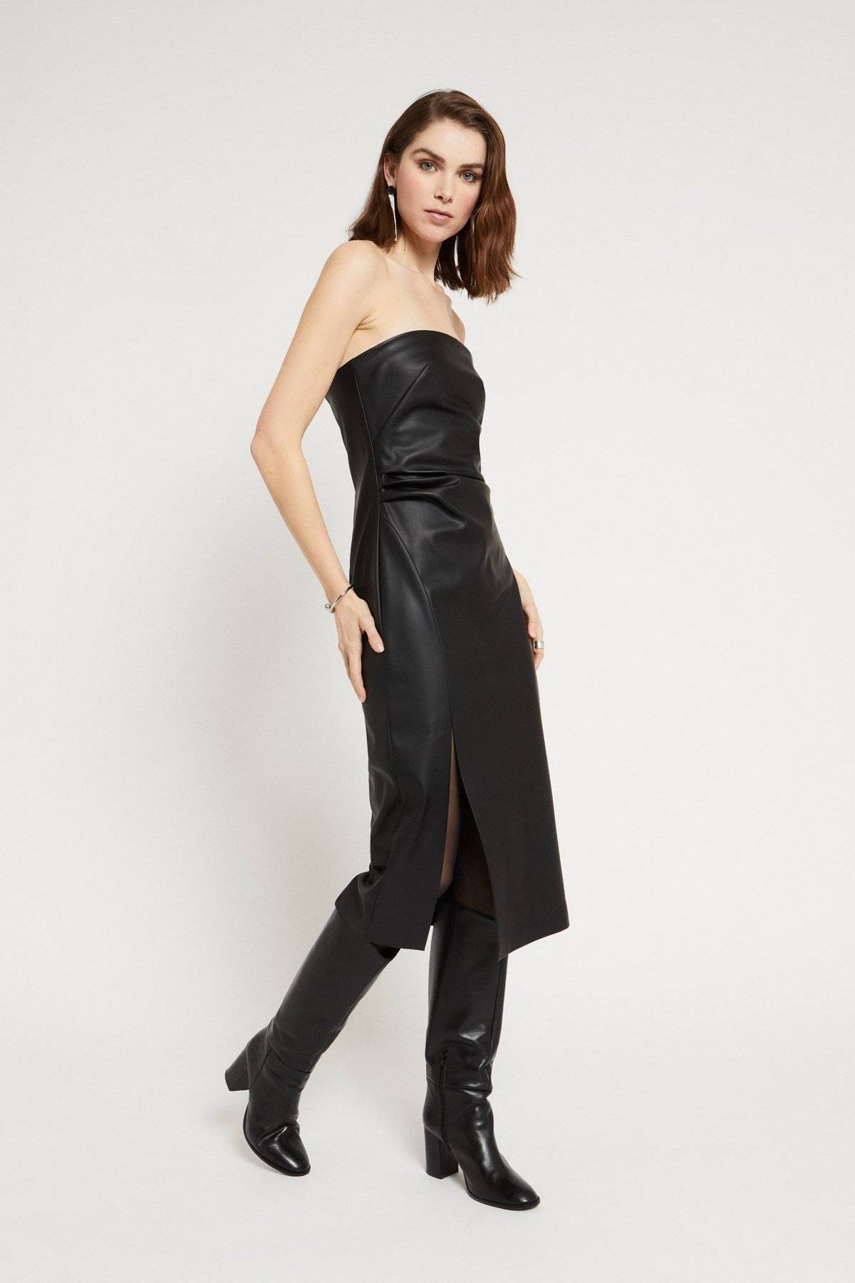 Abito bustier lungo con zip Ottod’Ame 0 Abito bustier lungo con zip Ottod'Ame 0