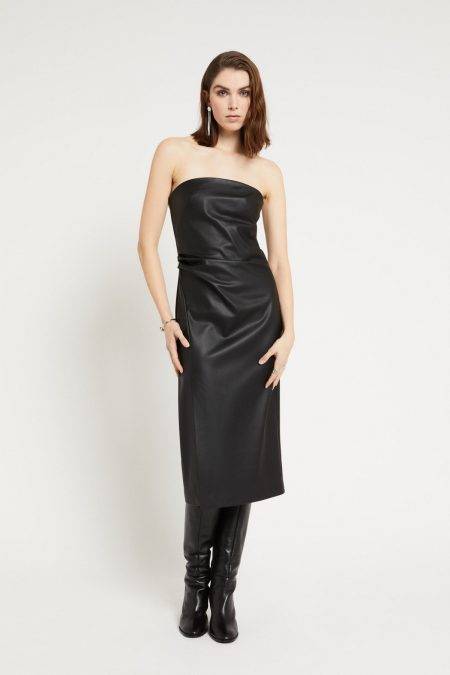 Abito bustier lungo con zip Ottod'Ame