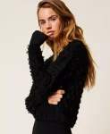 Abito longuette con frange Twinset Actitude 0