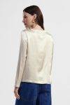 Blusa a manica lunga con scollo rotondo Dixie