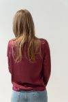 Blusa a manica lunga con scollo rotondo Dixie