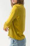 Blusa a manica lunga con scollo rotondo Dixie